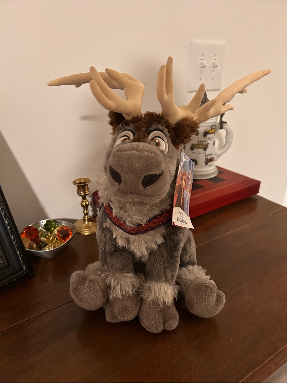Disney Sven Plush Reindeer in Brown and Tan